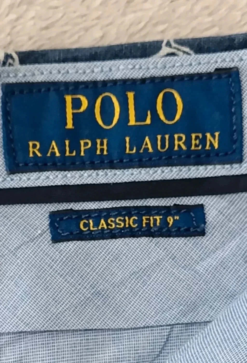 Short Polo Ralph Lauren azul Tamanho 32 ajuste clássico 9" Linho Algodão – photo 7